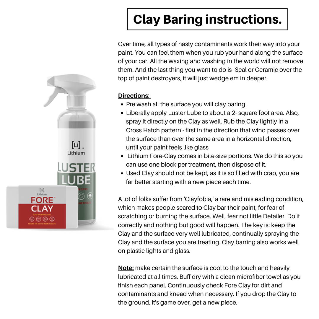 Fore Clay Luster Lube Prep Kit